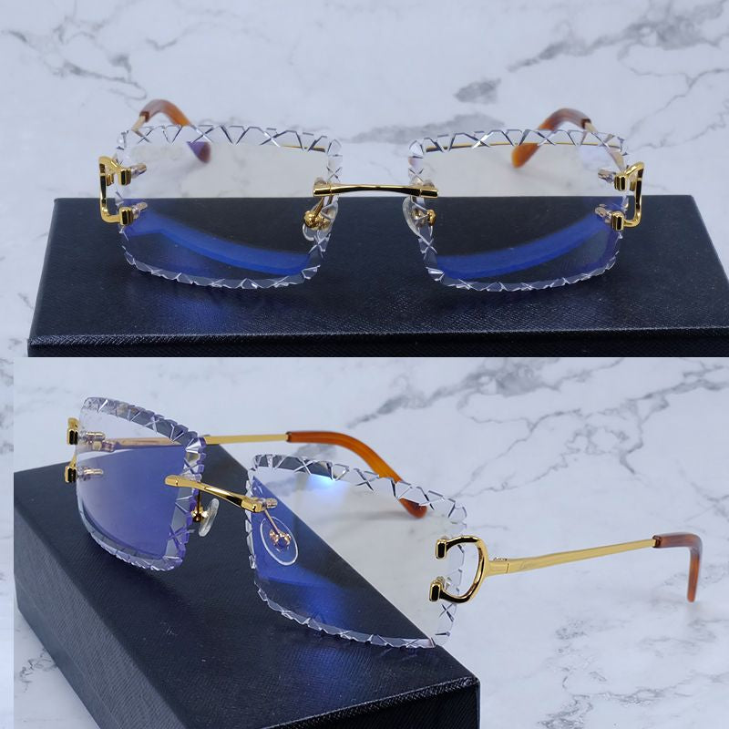Diamond Cut Sunglasses Designer Wire C Luxury Carter Brand Sun Glasses Hiphop Driving Shades Eyewear Rilmess Glasses Gafas De Sol Hombre