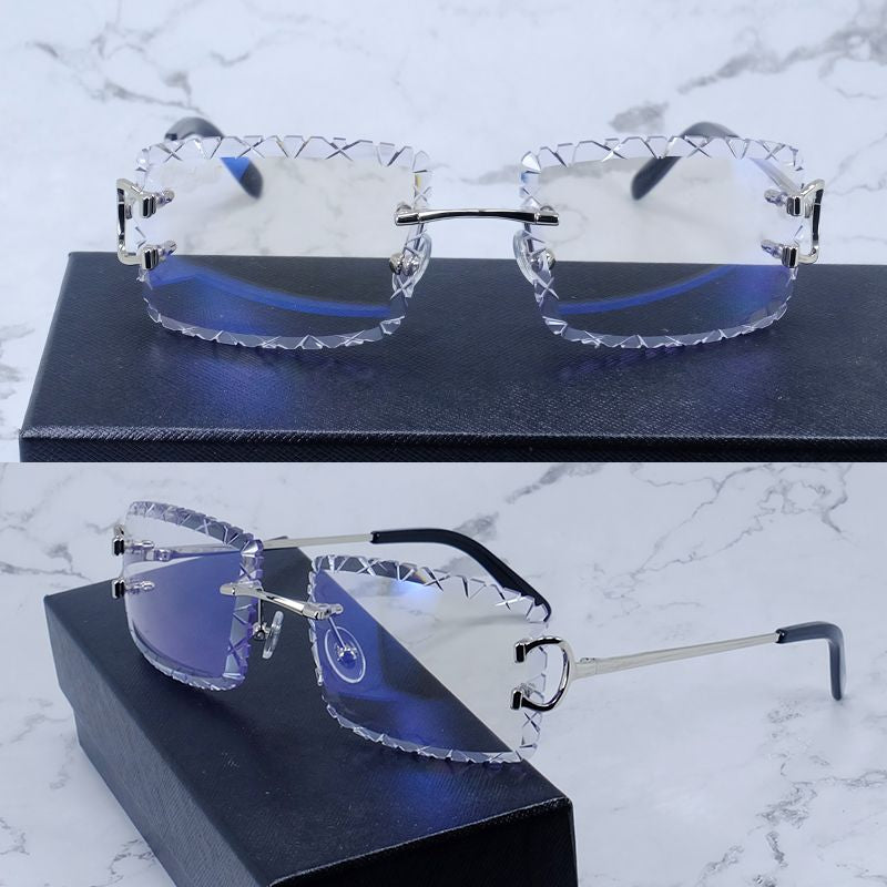 Diamond Cut Sunglasses Designer Wire C Luxury Carter Brand Sun Glasses Hiphop Driving Shades Eyewear Rilmess Glasses Gafas De Sol Hombre
