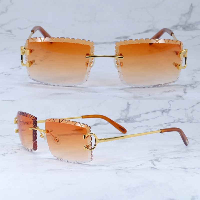 Diamond Cut Sunglasses Designer Wire C Luxury Carter Brand Sun Glasses Hiphop Driving Shades Eyewear Rilmess Glasses Gafas De Sol Hombre